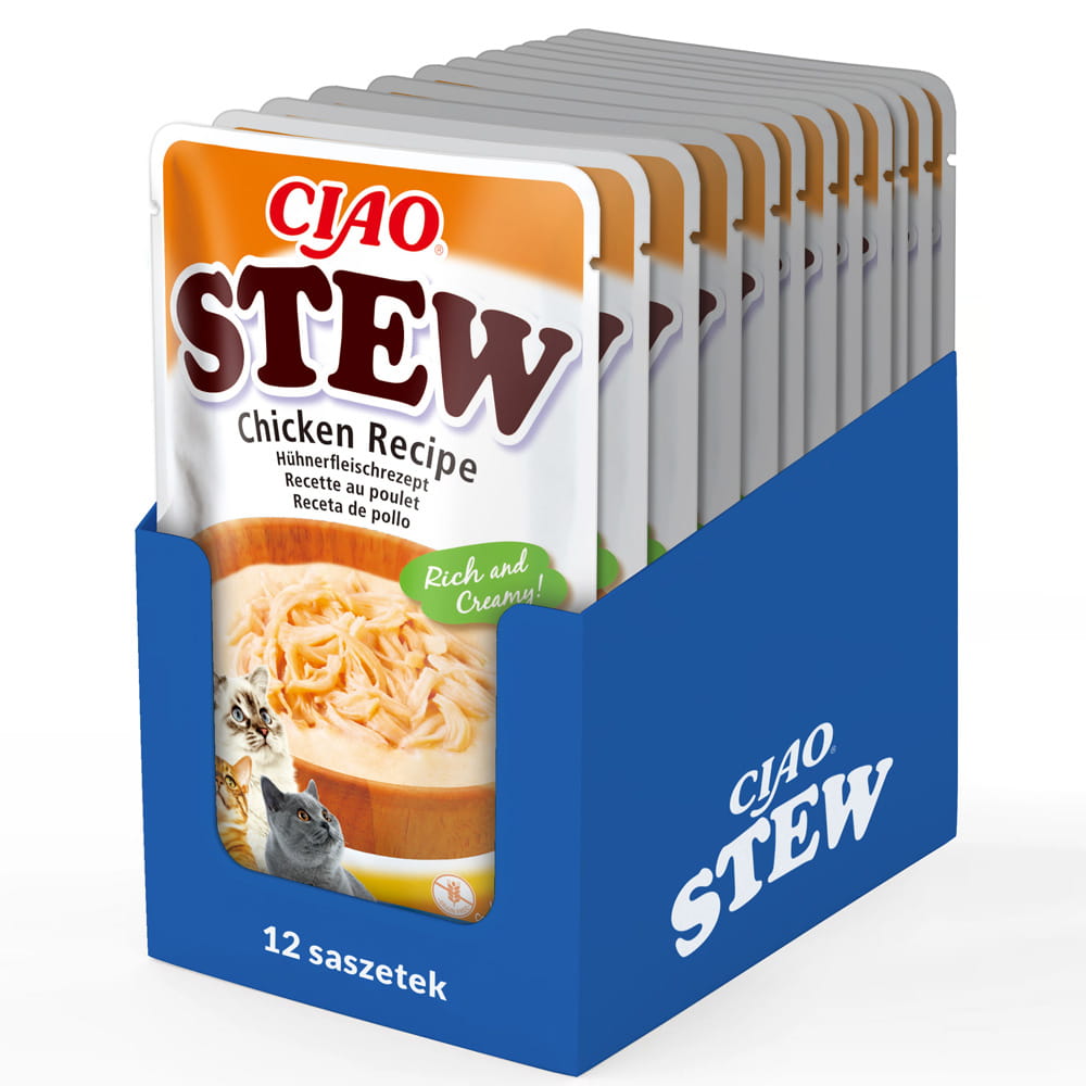 Inaba Ciao Stew Przysmak dla Kota Kurczak – Potrawka 40g